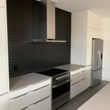 Modern kitchen marble dark