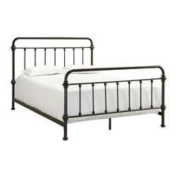 Calabria Antique Brown Queen Bed Frame - Bed Frames