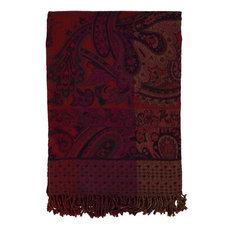 Tenali Throw, Rectangle, Eggplant, 55"x80"