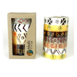 Nobunto - Hand Painted Candle, Single Box, Akono Design - Candles