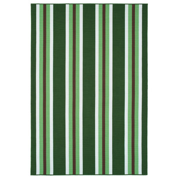 Voavah Green 4' x 6' Rectangle Area Rug