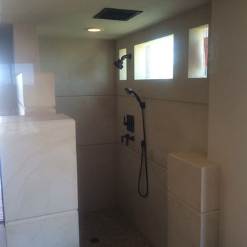 Limestone Master Bathroom
