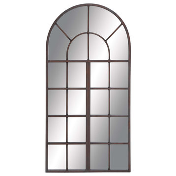 Traditional Brown Metal Wall Mirror 53224