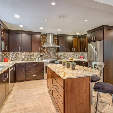 Medallion Cabinetry: Modern Espresso Slab