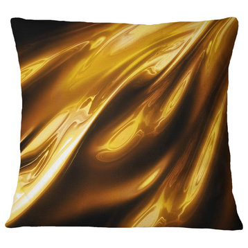 Liquid Gold Texture Pattern Abstract Throw Pillow, 16"x16"
