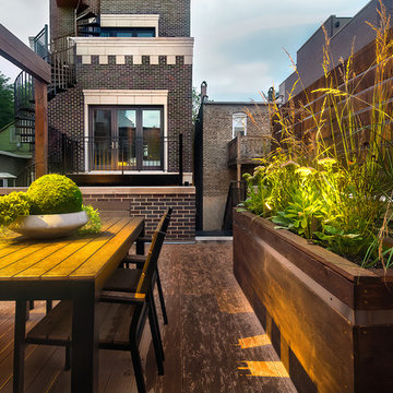 Chicago Wicker Park Garage Rooftop Deck