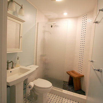 Era-Sensitive 20th Century Farmhouse Bathroom Remodel & Addition