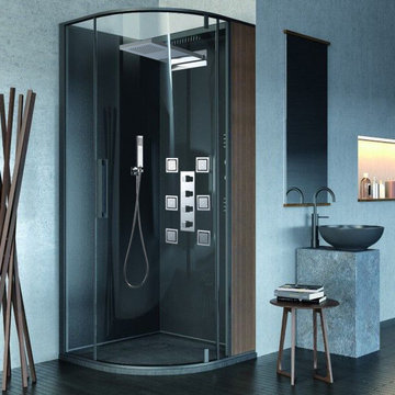 $828.99 Luxury Wall-Mount Waterfall Rain Shower System with 6 Body Sprays & Hand