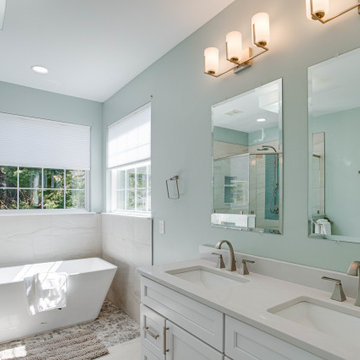 Transitional Primary Bathroom Design Dumfries, VA