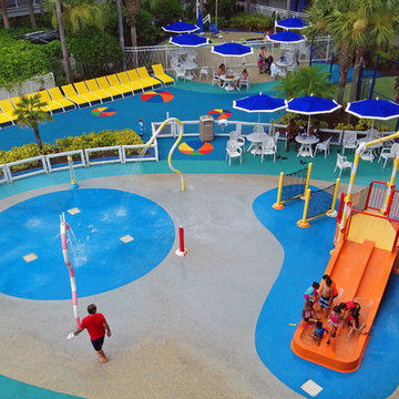 No Fault Safety Surface for Water Play Applications
