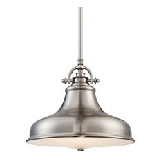 50 Most Por Cfl Pendant Lights For 2018 Houzz Quoizel Emery Pendant Brushed Nickel Lighting