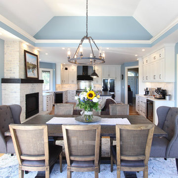 White and Gray Kitchen with Massive Storage Solutions