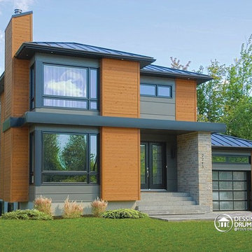 Maison contemporaine en photos - Dessins Drummond plan no. 3713-V1