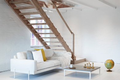 Living room - modern living room idea in Gothenburg