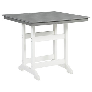 Square Counter Table With Umbrella Option