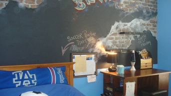 Boys Room/ Graffiti Artwork & Chalkboard Design