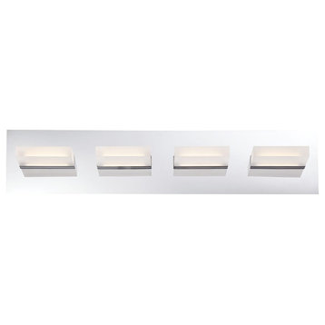 Olson 4-Light Bathroom Vanity Light in Chrome