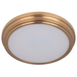 Craftmade - Neighborhood X66 Series 1 Light Flush Mount, Satin Brass - This 1 light Flushmount from the Neighborhood X66 Series collection by Craftmade will enhance your home with a perfect mix of form and function. The features include a Satin Brass finish applied by experts.