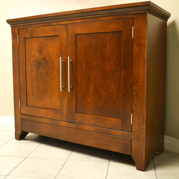 Automated TV Lift Cabinet in Solid Cherry (The Richmond)