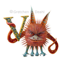 ART: Guardian Monster POSTER: Viveck Mappkin is her name. - Wall Letters