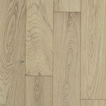 Shaw SW689 Couture Oak 7-1/2"W Wire Brushed Engineered Hardwood - Champagne