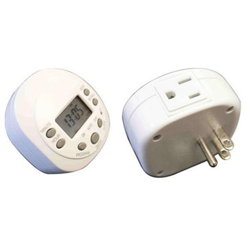 Amba  Programmable Plug-in Timer in White