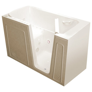 MediTub Walk-In 32 x 60 Right Drain Biscuit Whirlpool & Air Jetted Walk-In Tub