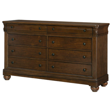 Coventry 8-Drawer Dresser, Classic Cherry Finish Wood