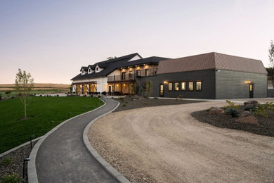 Example of a minimalist exterior home design in Boise