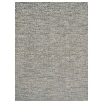 Hand Tufted Shag Polyester Area Rug Solid Light Green, [Rectangle] 3'11''x5'7''