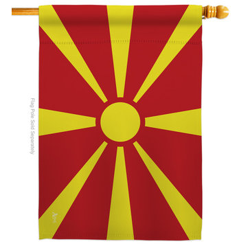 Macedonia of the World Nationality House Flag