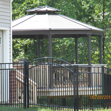 Cedar Deck With Metal Gazebo Macomb Michigan 48044