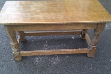 Water dammaged Mousy Thompson table