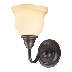Belle Foret Model Montpellier Bath Collection - BF8381 1 Light Sconce - Bathroom Vanity Lighting