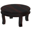 Manitoba Rustic Solid Wood 3 Piece Round Coffee Table Set