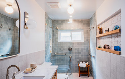 Bathroom of the Week: Calm Beachy Style With a Low-Curb Shower