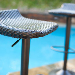 Deco&trade; Woven Outdoor Barstool Set - Outdoor Bar Stools And Counter Stools