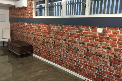 Brick Wallpaper Installation - The Grange, Brisbane