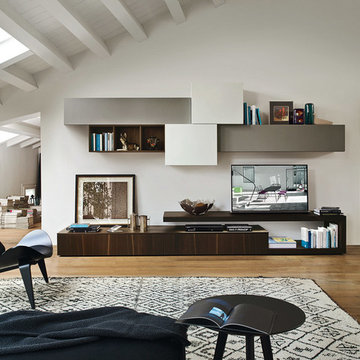 Offene Design-Wohnwand