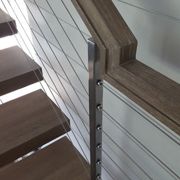 Cable Stair - Glass Guard Rail
