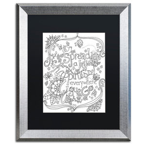 Jennifer Nilsson Spread Happiness Coloring Page Canvas Art Contemporary Prints And Posters By Trademark Global Houzz