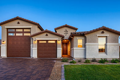 Inspiration for a southwestern exterior home remodel in Other