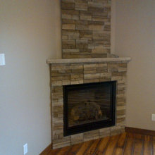 Inside fireplace
