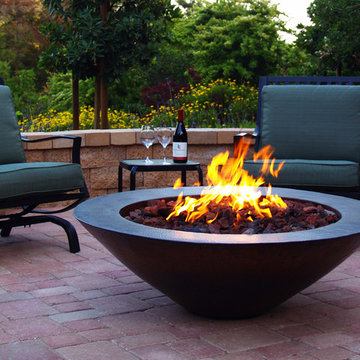 Firepit & Red Pavers Patio, Lompoc CA