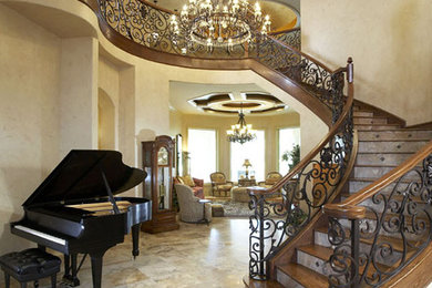 Tuscan staircase photo in Houston