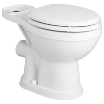 Saniflo 093 Saniflush Rear Discharge Round Toilet Bowl Only - White