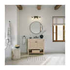 Kerry Bath Vanity, Single Sink, 36", Natural, Freestanding