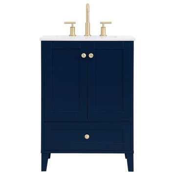Elegant VF18024BL 24"Single Bathroom Vanity, Blue