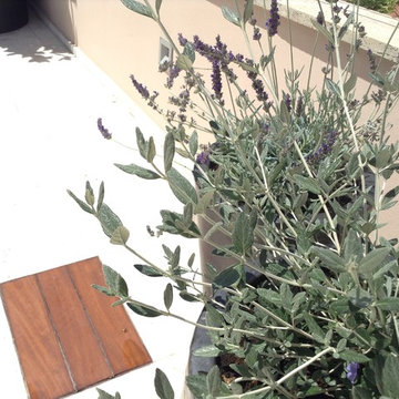 Una terrazza moderna mediterranea