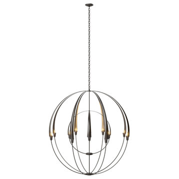 Double Cirque Large Scale Chandelier, Oil Rubbed Bronze Finish